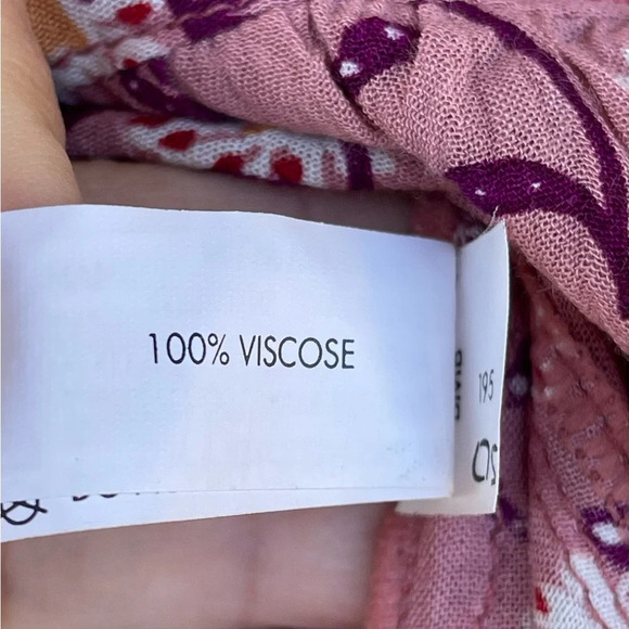 Poupette St.Barth Amora Drop Waist Mini Dress in pink/Purple Margot small - Picture 10 of 12